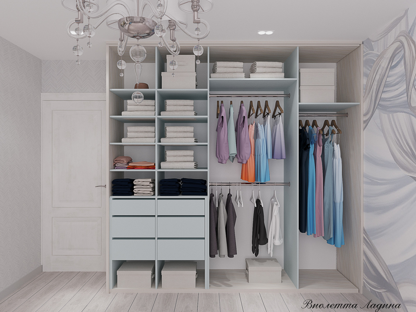 Квартира  в светлых тонах.. Двушка.