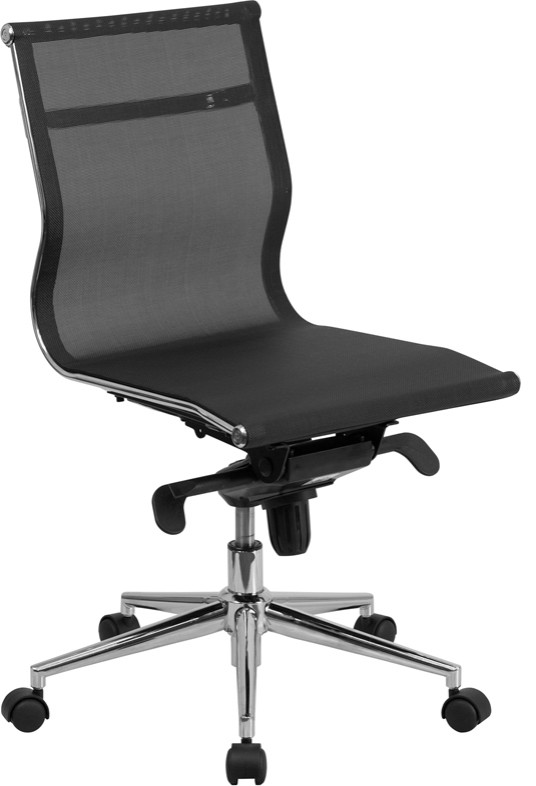 Transparent Black Mesh Executive Swivel Office Chair,SynchroTilt
