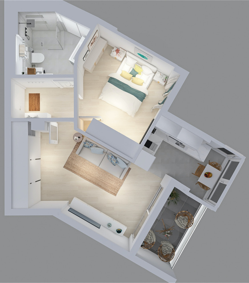 DISEÑO 3D APARTAMENTO