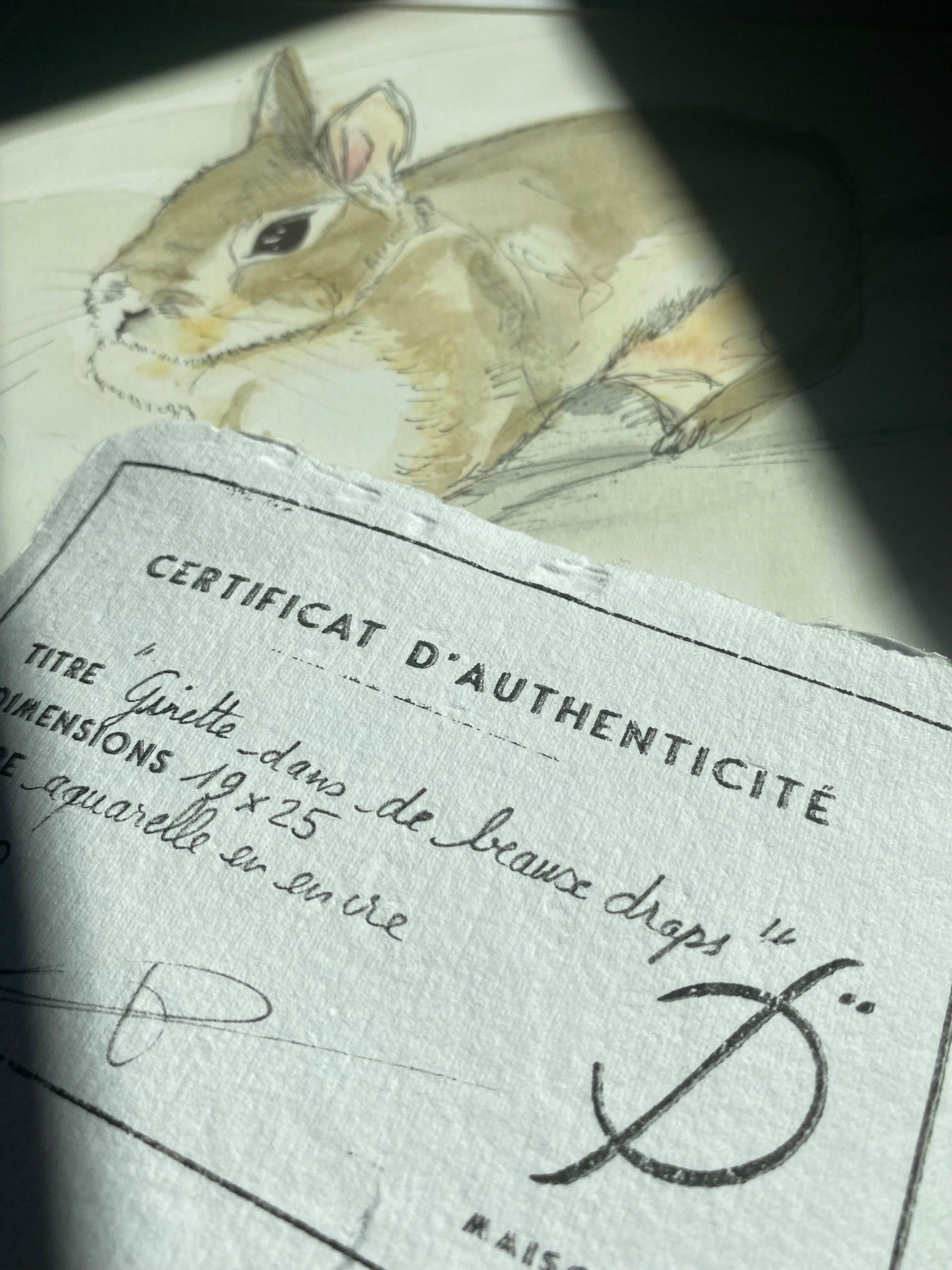 Un gage d’authenticité pour Ginette dans de beaux draps