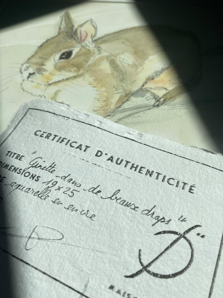 Un Univers poétique : les aquarelles Ginette & Raoul par Maison Delanoë