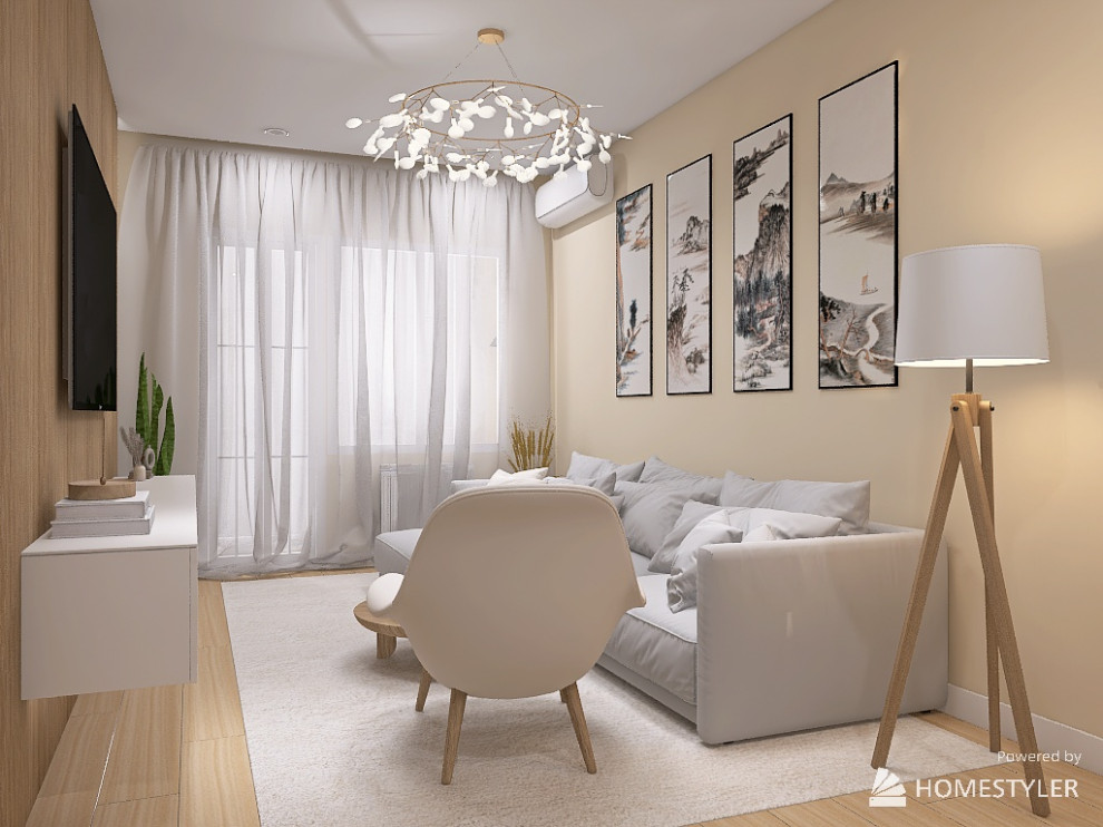 Современный стиль 45 кв.м.