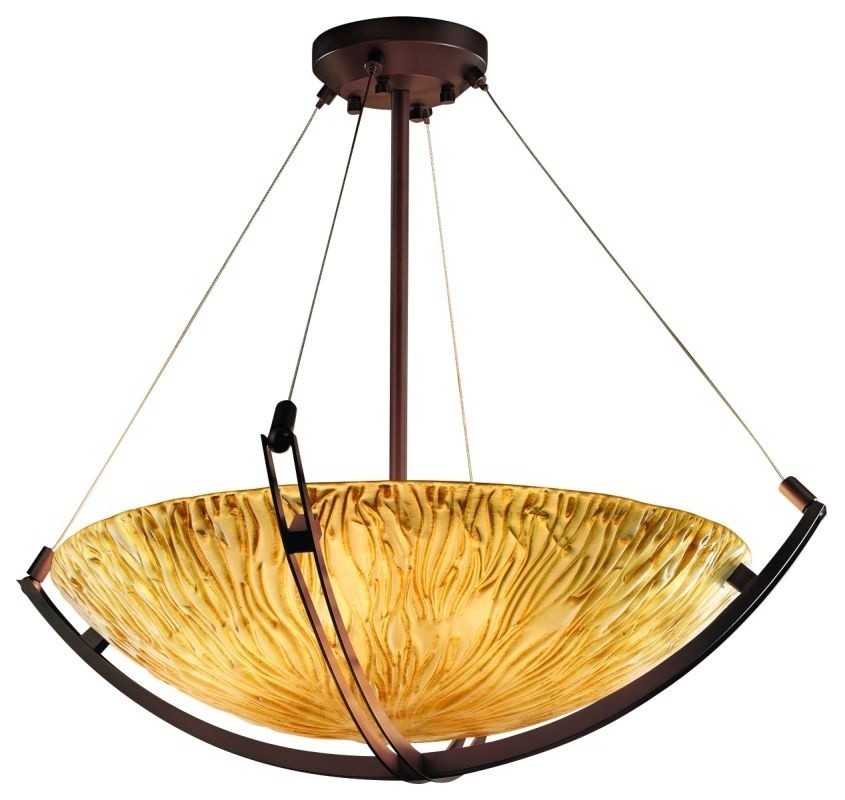 Justice Design Crossbar 24 6 Light Bowl Semi Flush Mount Transitional Flush Mount Ceiling Lighting By Designer Lighting And Fan