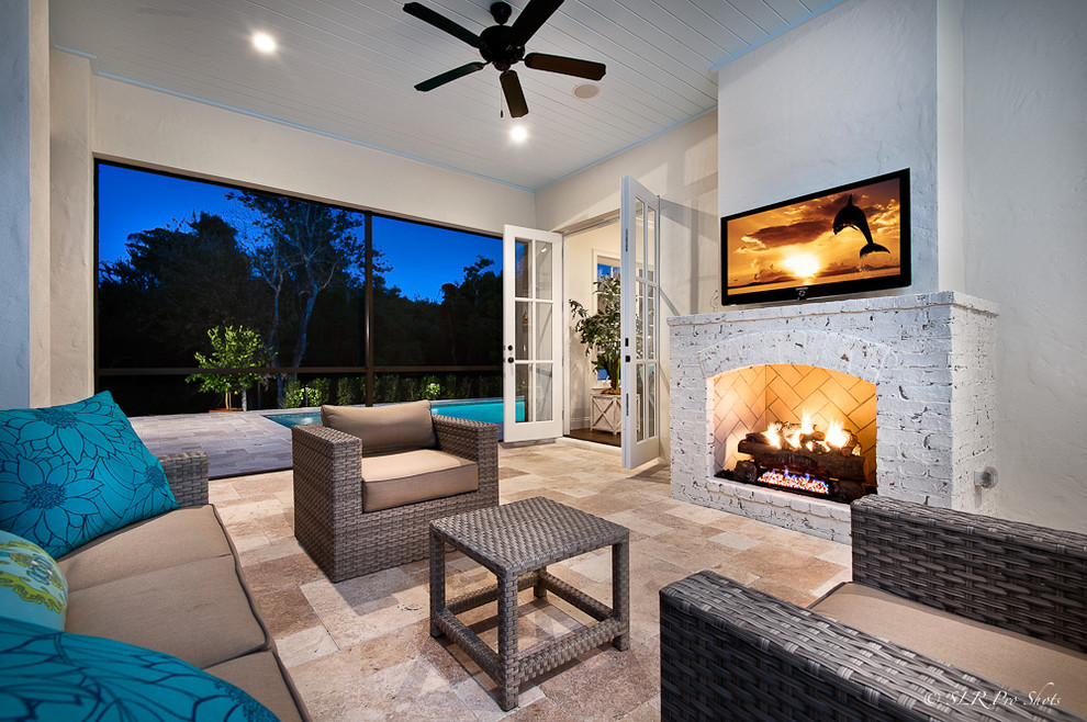 Design ideas for a beach style verandah in Orlando.