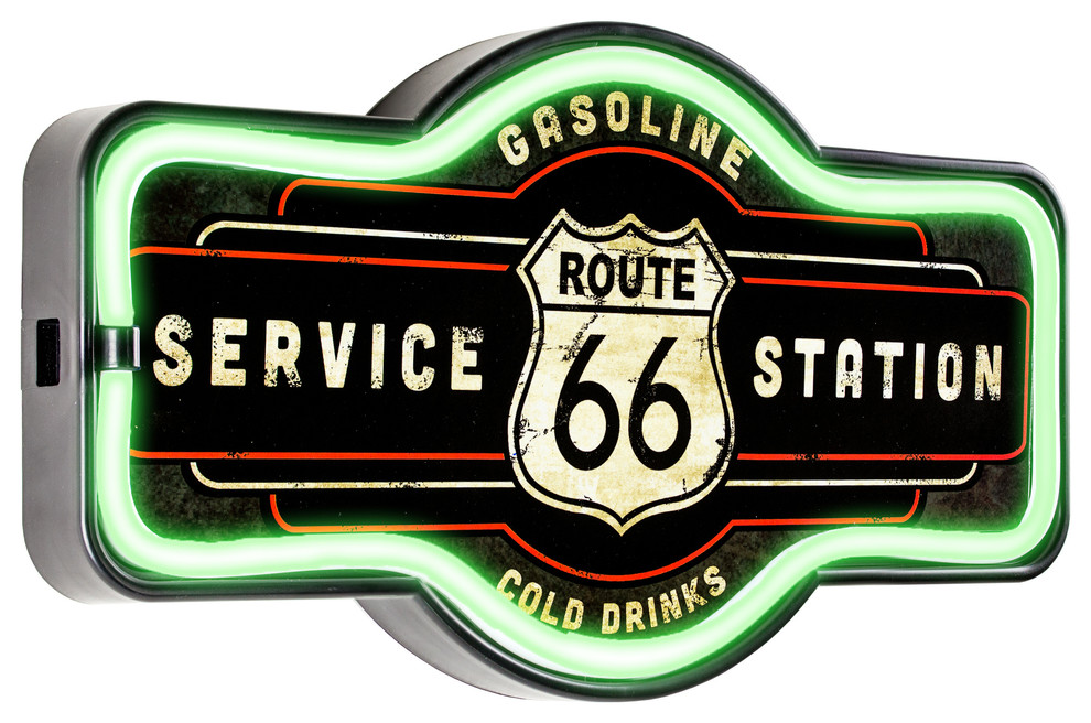 Vintage Route 66 Marquee LED Light Up Sign