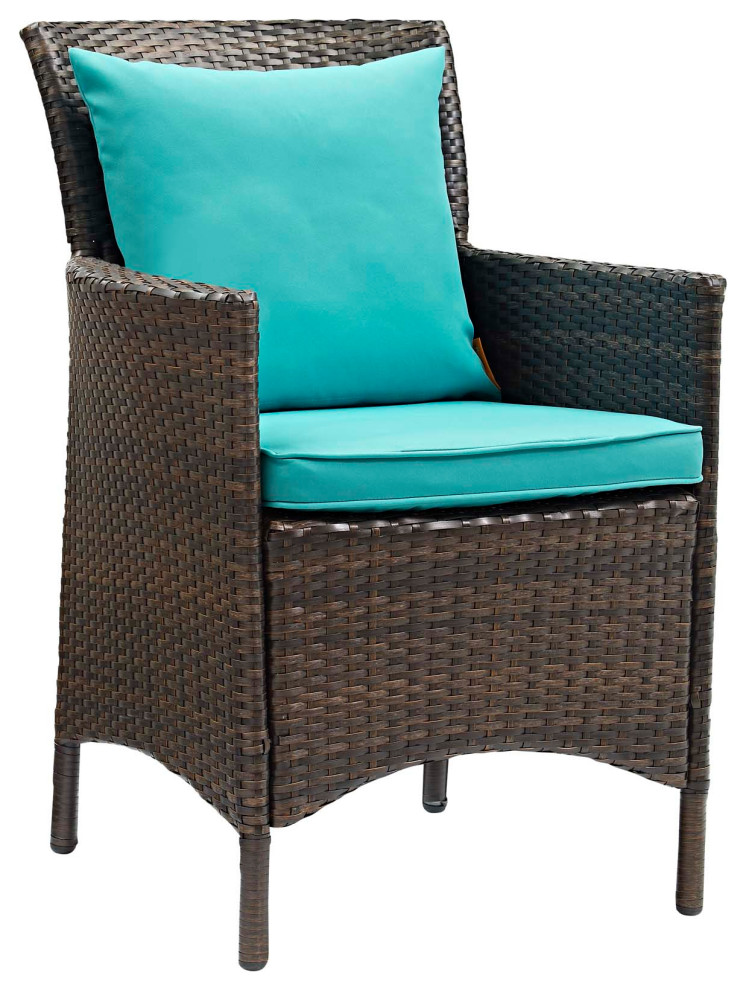 Conduit Outdoor Patio Wicker Rattan Dining Armchair by Modway