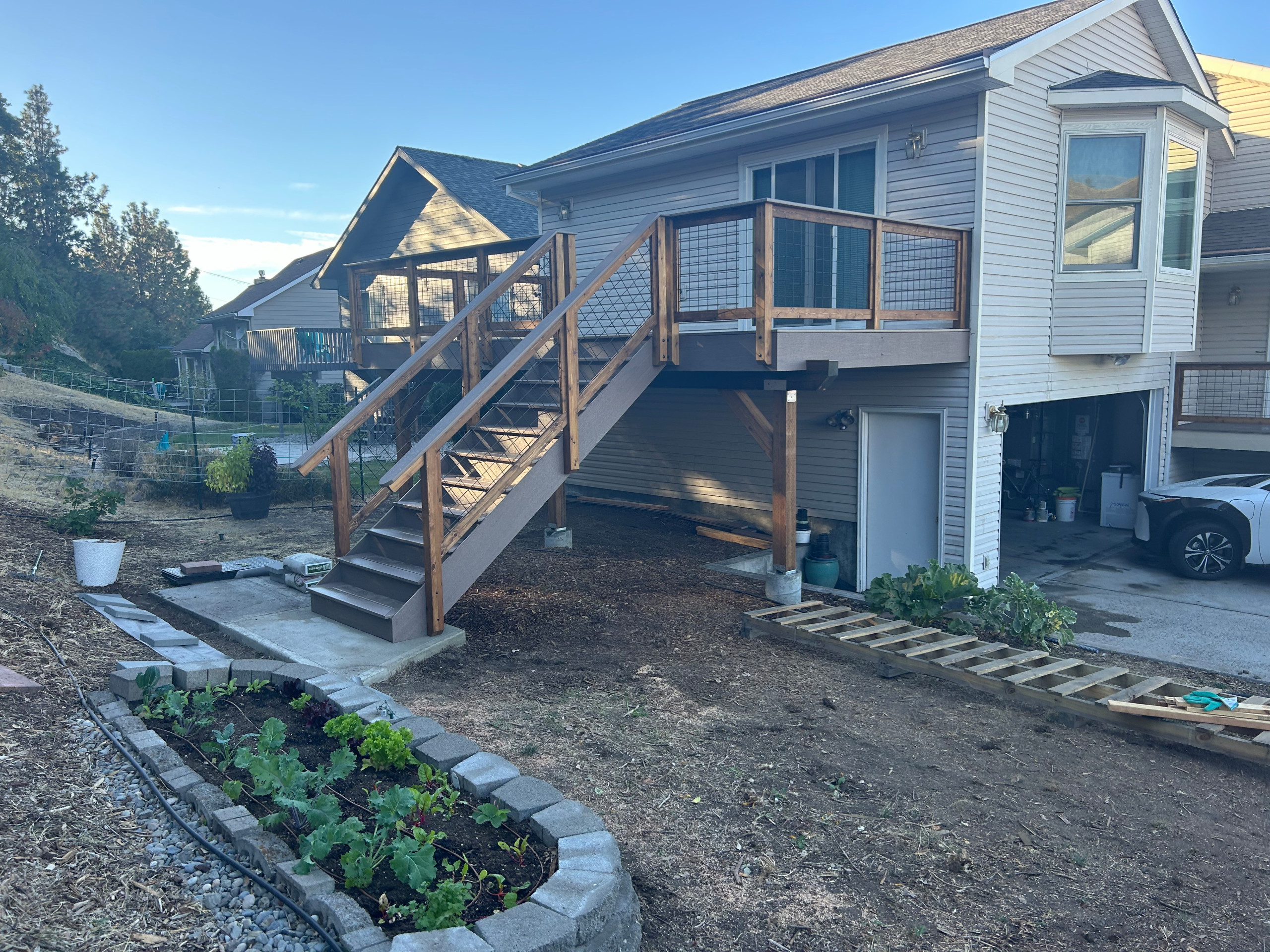 Deck and front entry