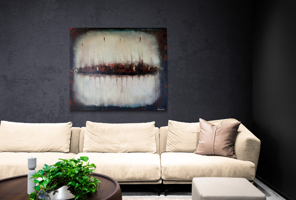 Абстрактные картины в интерьере_1