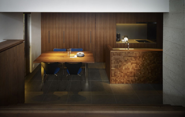 東山の家 scandinave-salle-a-manger