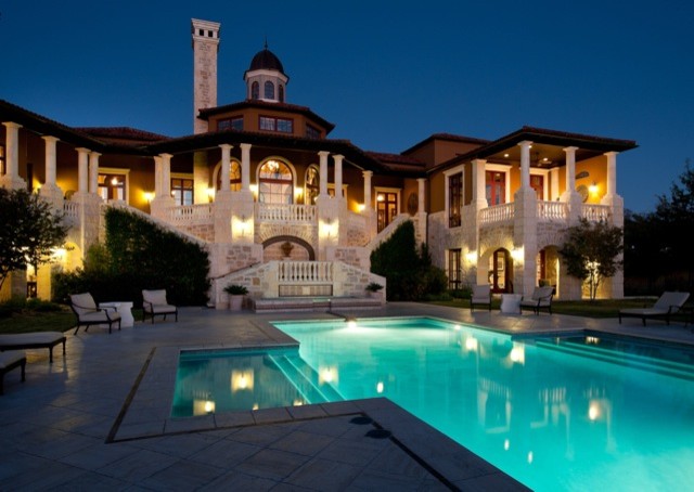 This is an example of a mediterranean exterior in Austin.