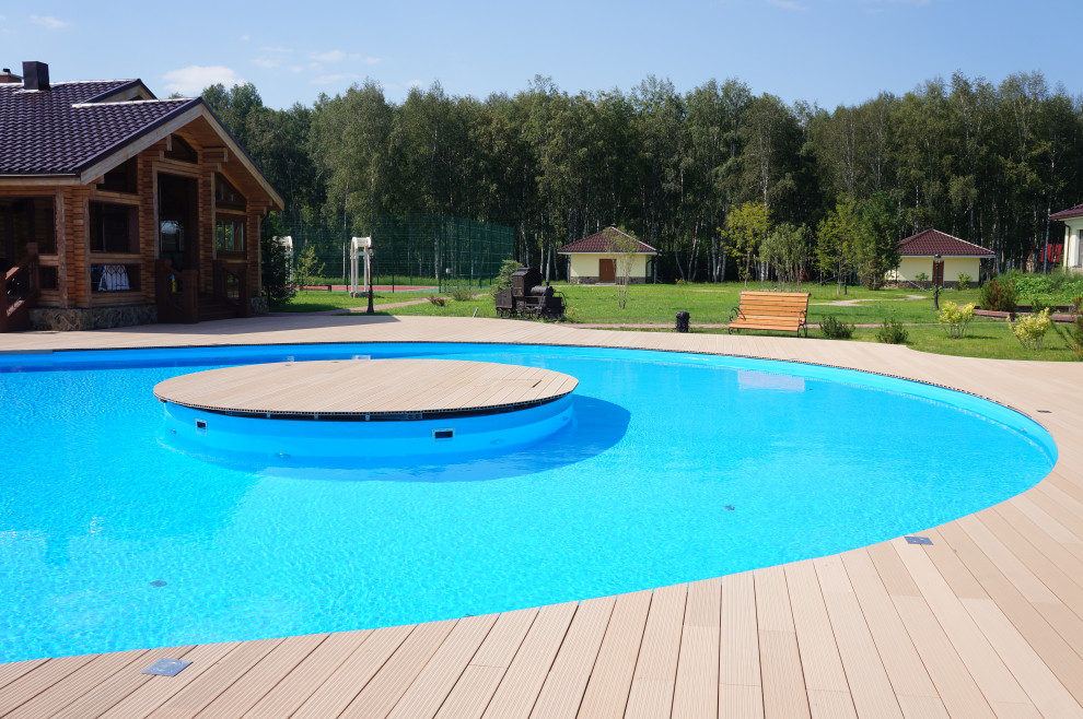 Ландшафтные работы  на частном объекте Сарапки