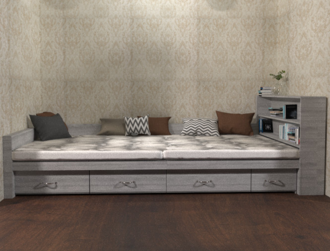 Визуализация тахты.