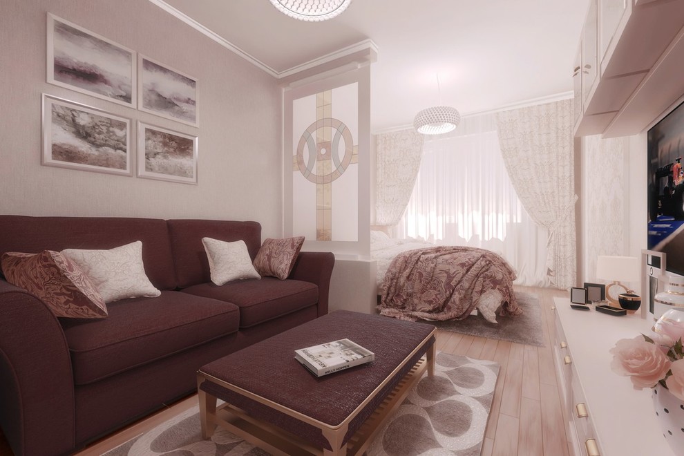 Бежевая романтика на 40 квадратных метрах.