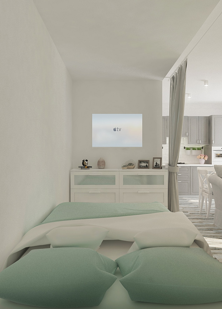 Дизайн-проект однокомнатной квартиры г. Тверь ул. А. Невского