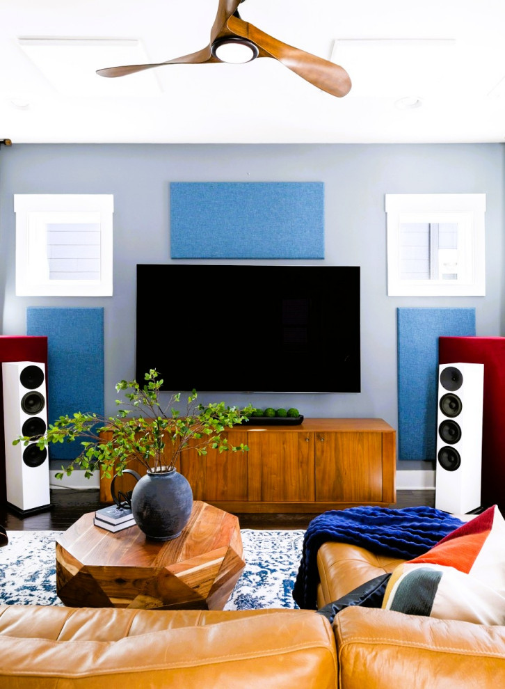 Eclectic Midcentury Living Room & Dining Area – Hillsborough, NC