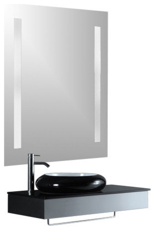 IB MIRROR Dimmable Lighted Bathroom Mirror Verano, 32" X 48"