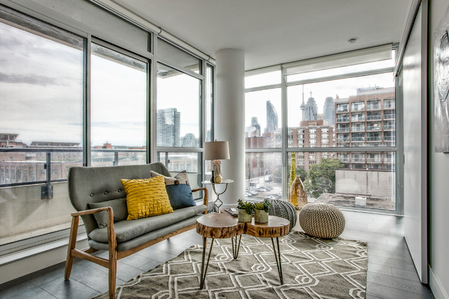 Sherbourne Street Condo modern-wohnbereich