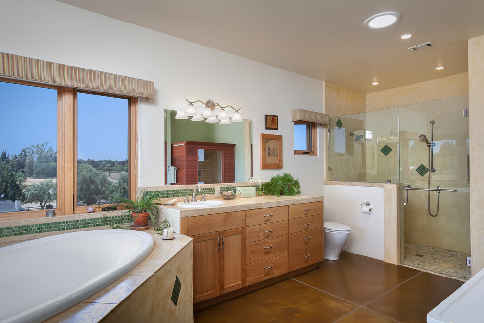 Design ideas for a country bathroom in Santa Barbara.