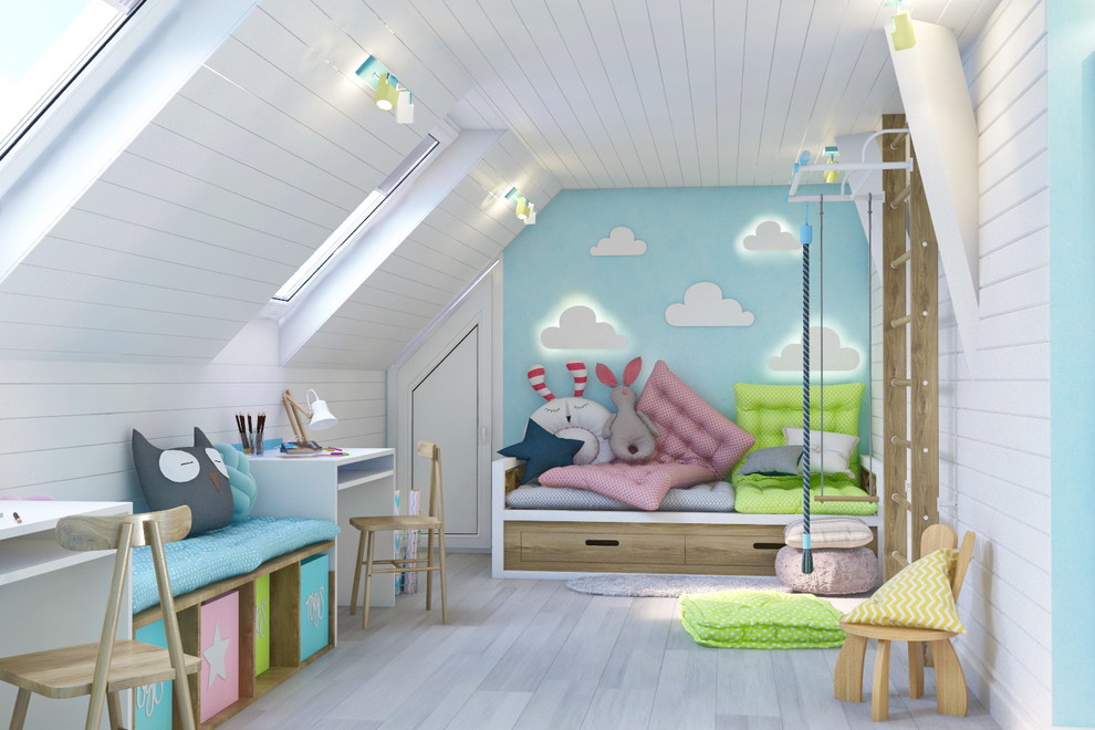 Игровая на чердаке частного дома