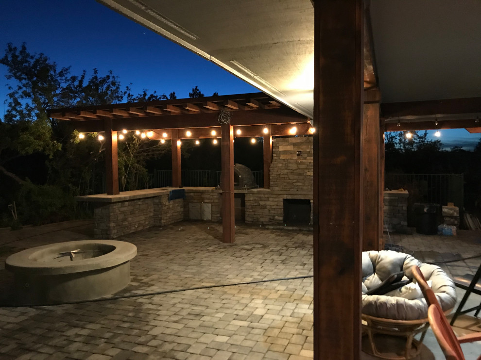 Mountain style home design photo in Phoenix