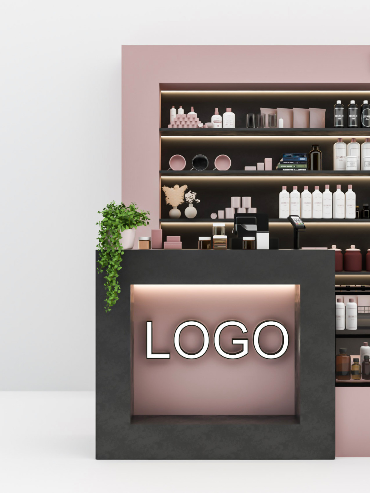 Дизайн торгового островка косметики