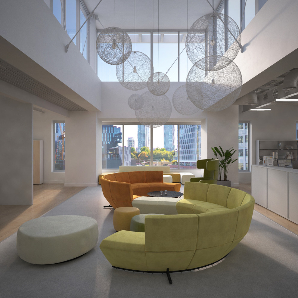 Офис.Оперативная мебель серии Тргетт и мягкая мебель серии Скорцезе