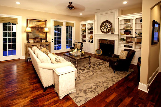 Living room bookcases - Traditional - Living Room - Cincinnati - by ...