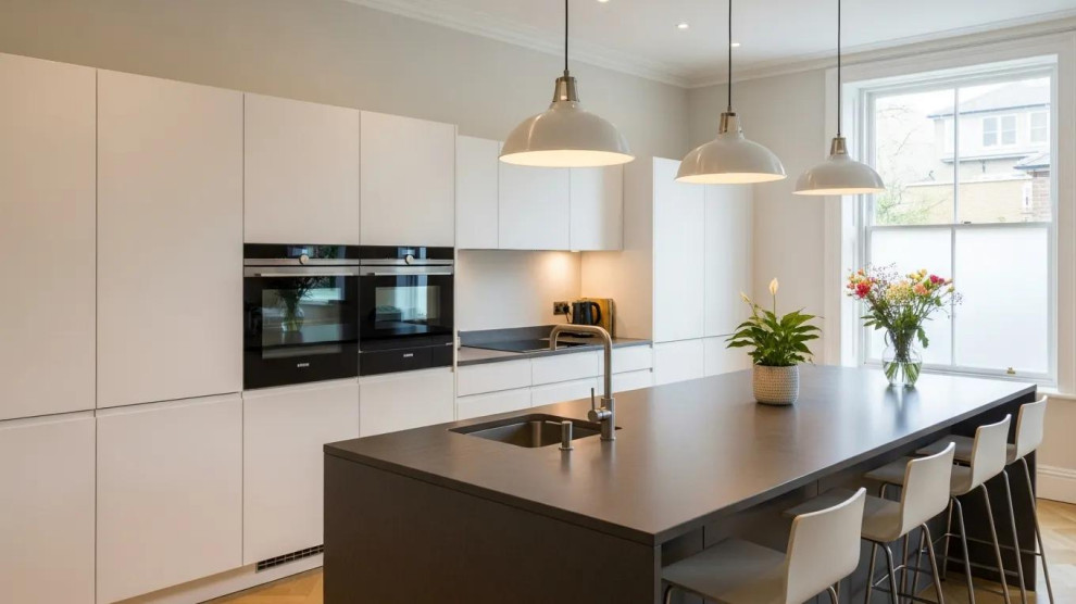 Modern kitchen renovation highlighting stylish cabinetry and inviting design