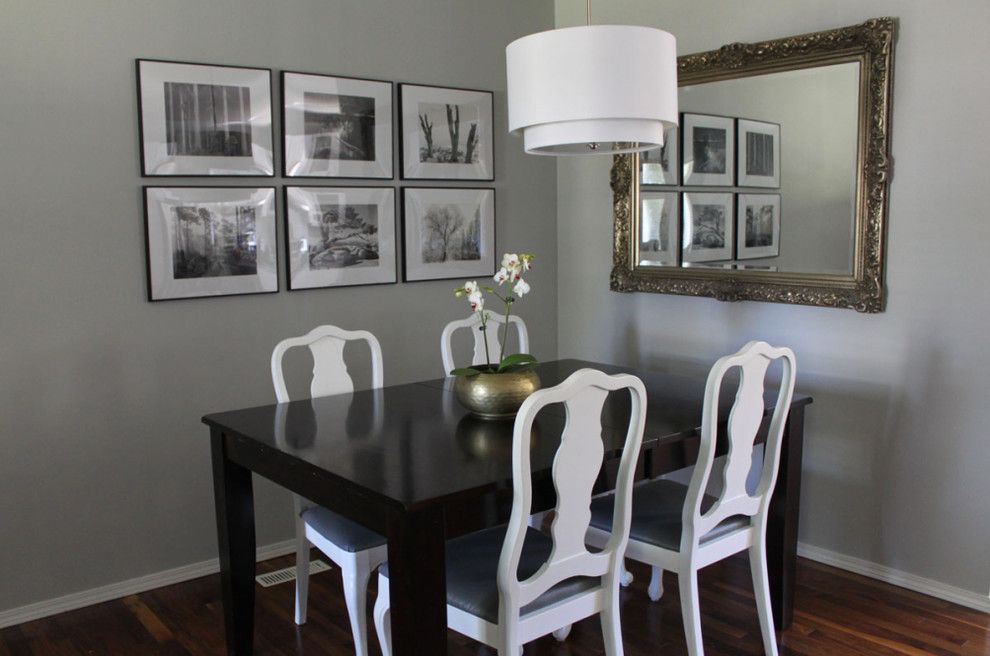 Inspiration for a contemporary dining room remodel in Edmonton
