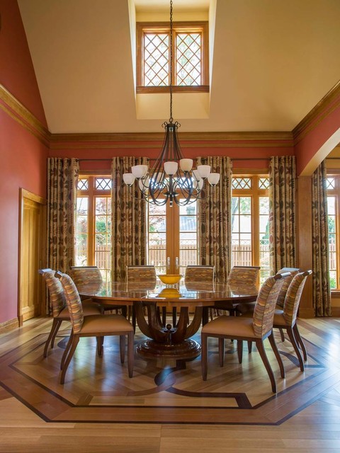 Transitional Craftsman american-craftsman-esszimmer