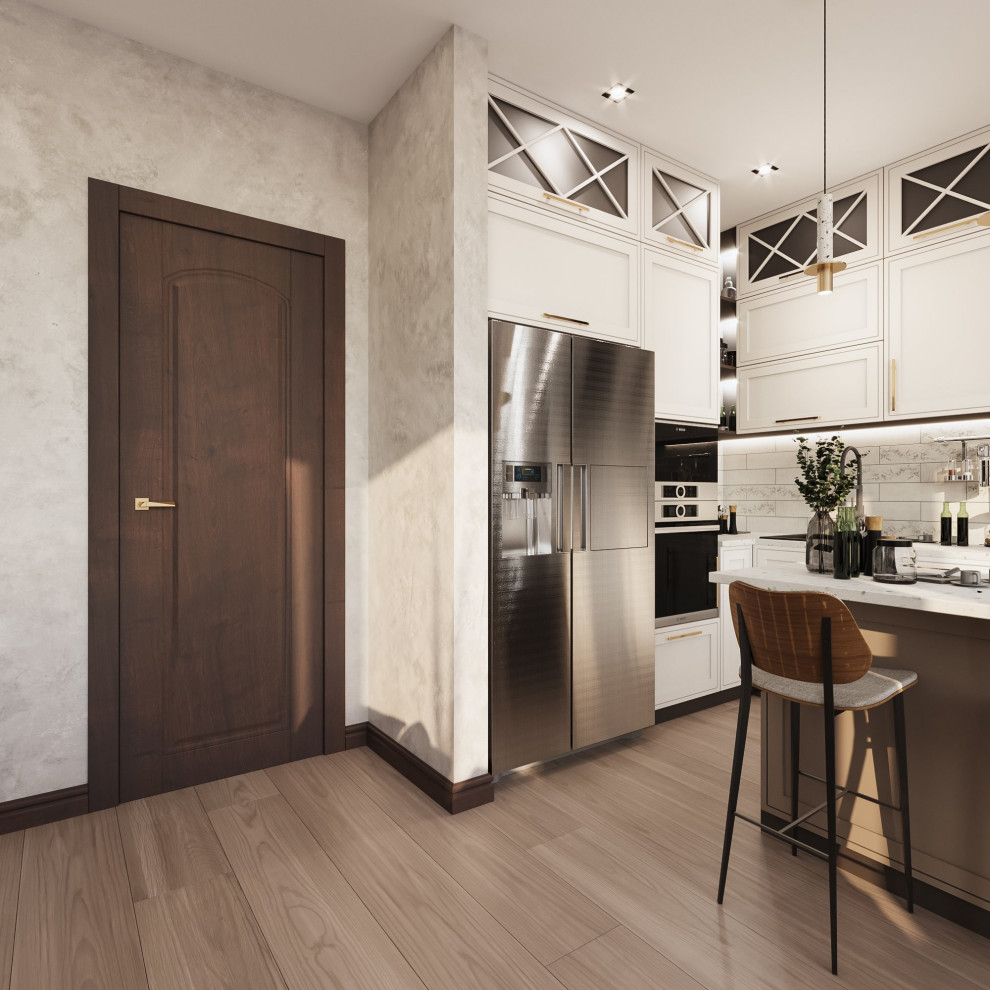 Дизайн кухни-гостиной