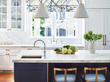 Transitional Kitchen by JWH Design and Cabinetry LLC