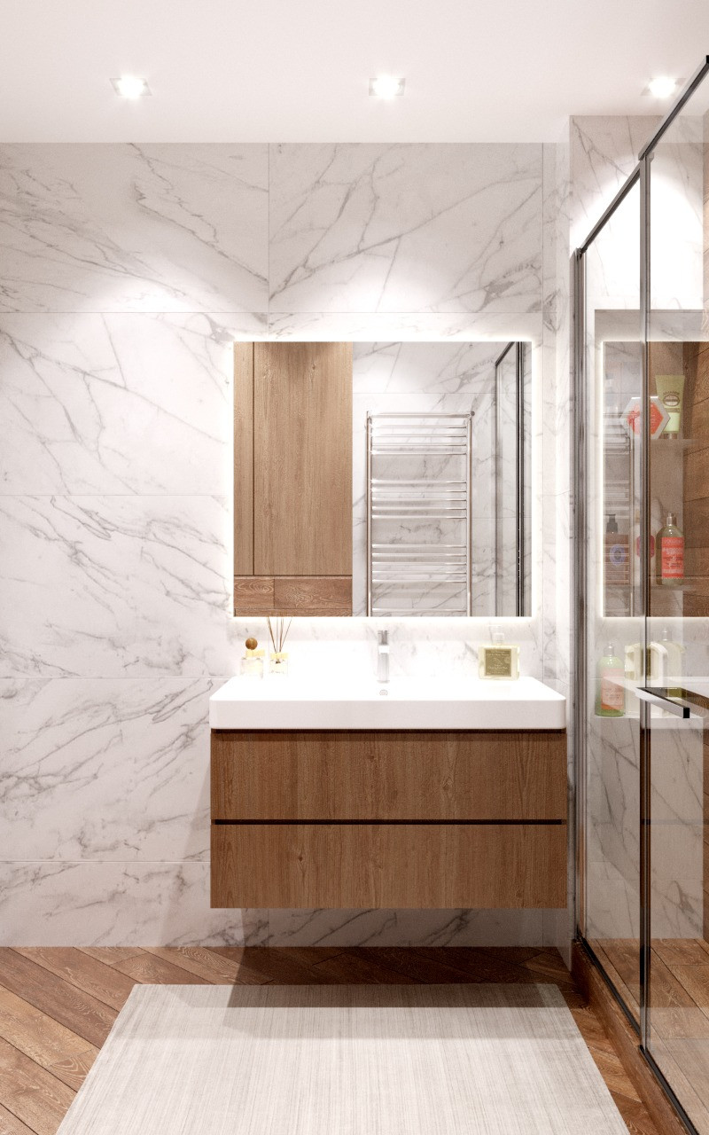 Лед и пламень. Ванная комната.