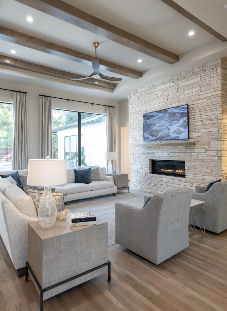 Southlake Transitional New Build - Transitional - Family Room - Dallas ...