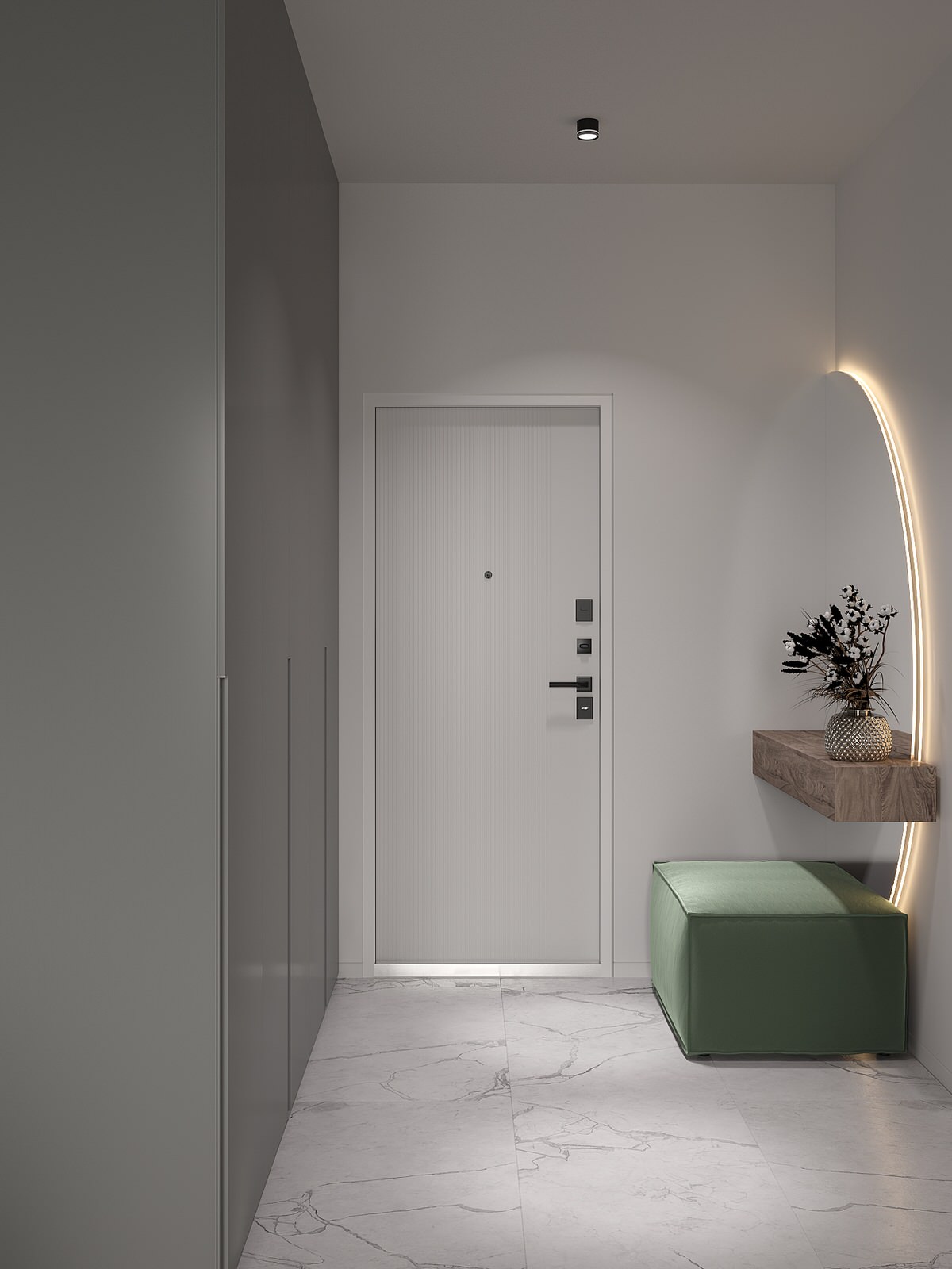 Проект кухни-гостиной в ЖК "MYPRIORITY Basmanny"