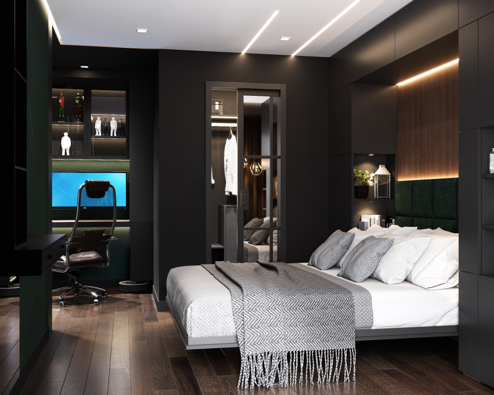 Квартира в черных тонах