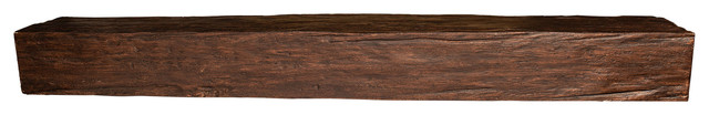 Riverwood FauxWood Fireplace Mantel, Walnut, 60"x6"x8"