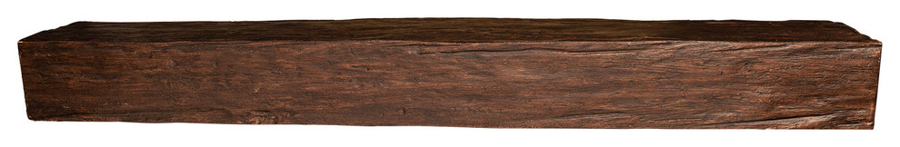 Riverwood FauxWood Fireplace Mantel, Walnut, 60"x6"x8"