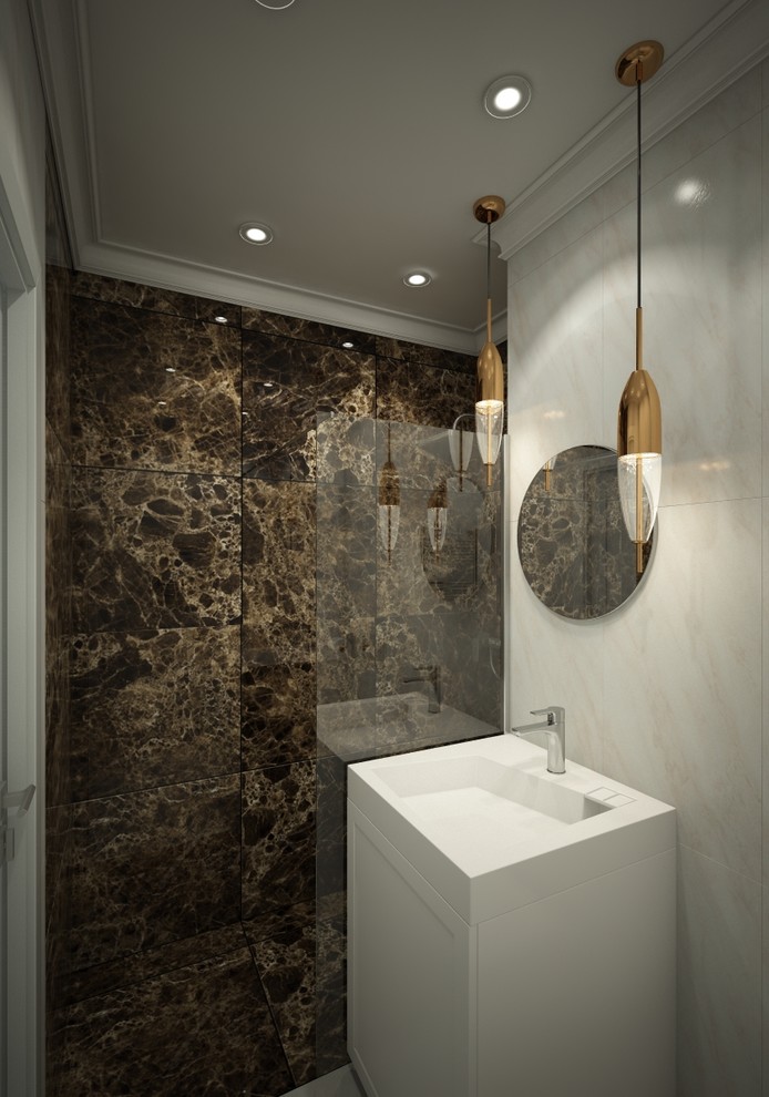 Светлый интерьер однокомнатной квартиры 38 кв.м.