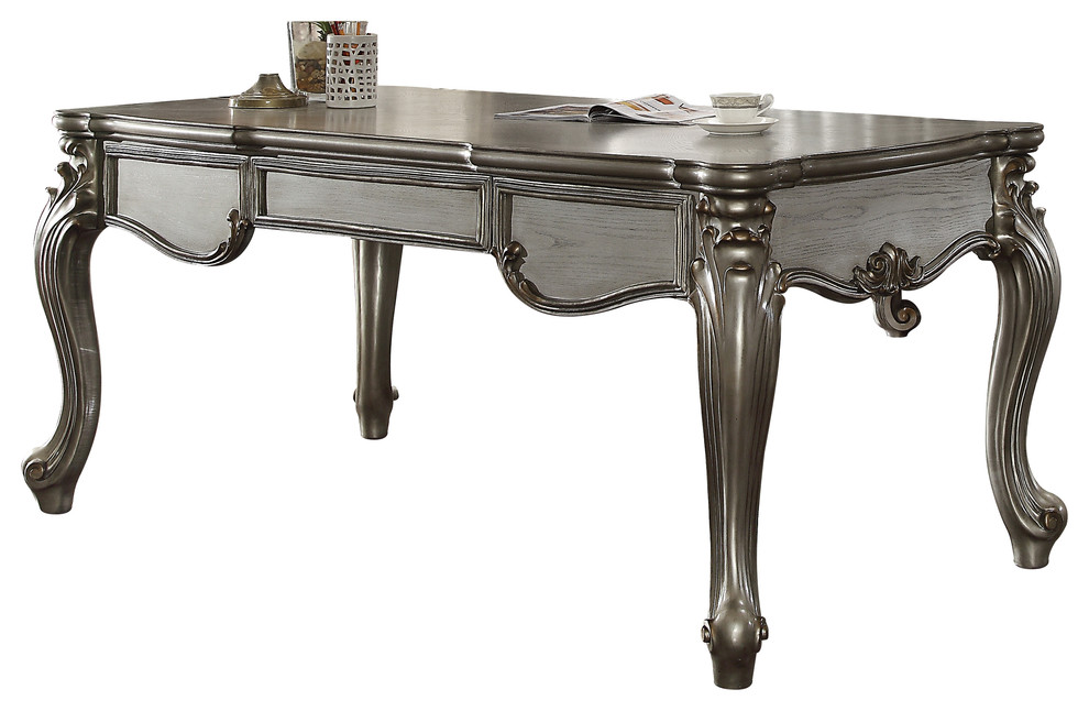 Acme Versailles Executive Desk Antique Platinum Victorian