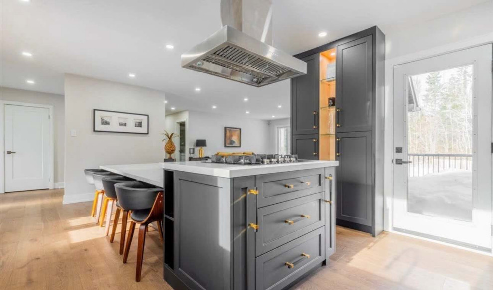 Elegant Kitchen Design - Eye catching hardware and color