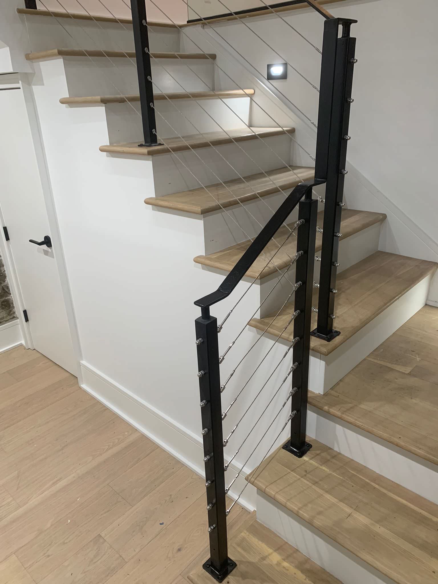 Metal Staircase w/ cable railings