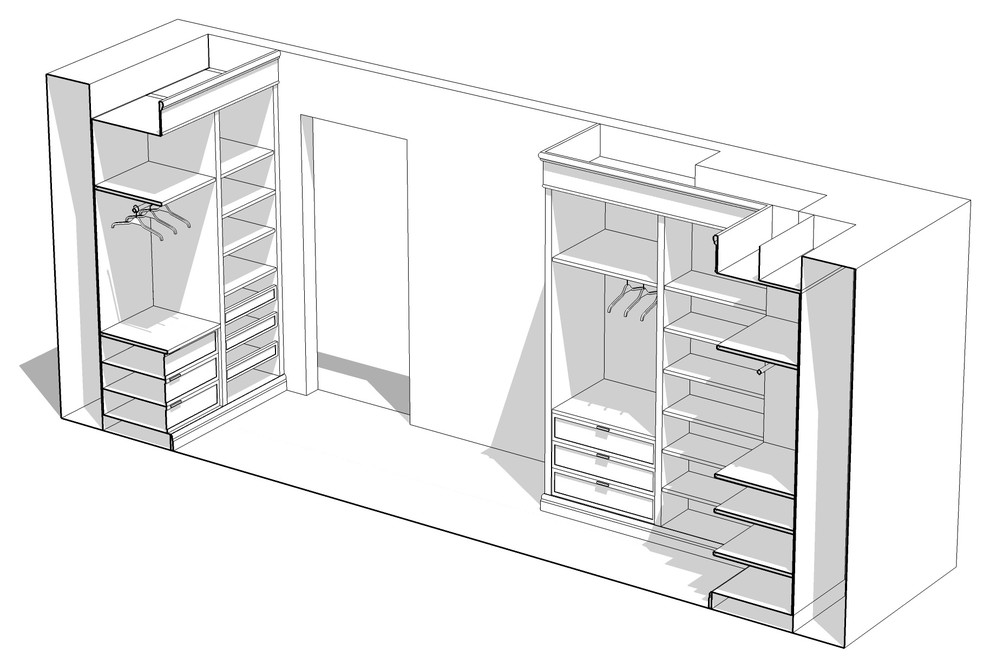 Проектирование гардеробной мебели