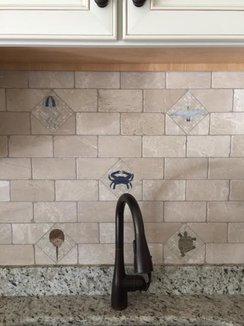 Beach style kitchen photo in Baltimore