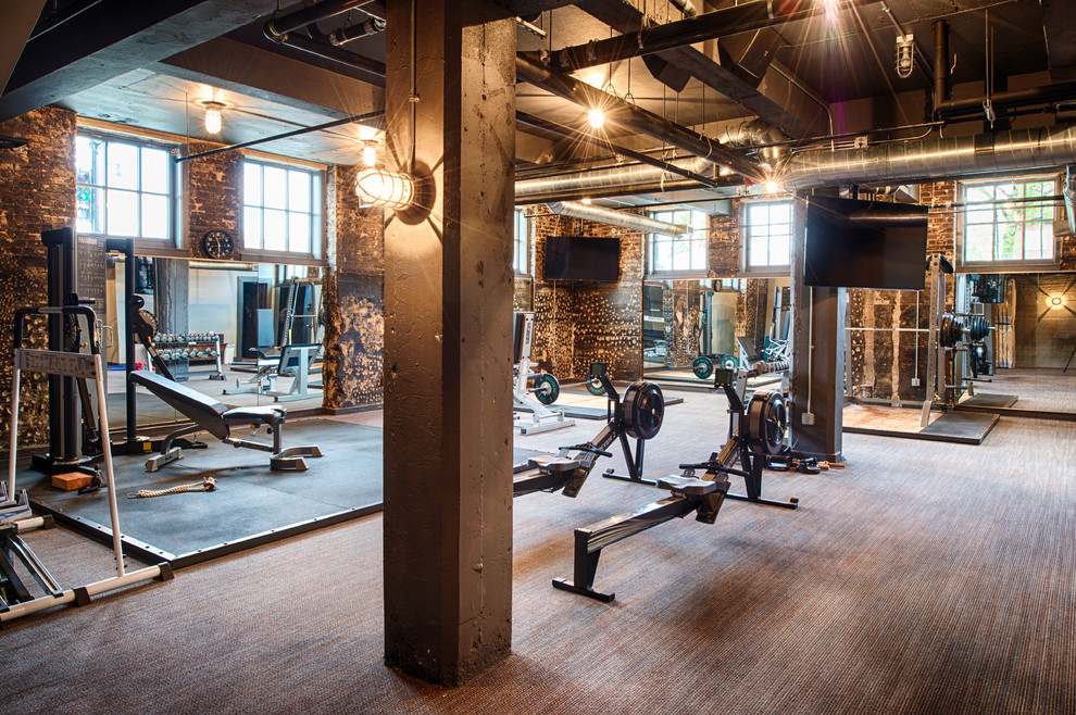 Photo of an industrial home gym in Other.