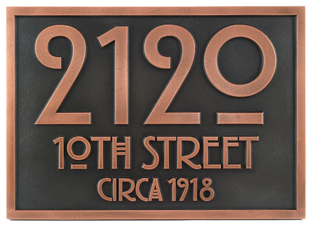 Stickley Address Plaque 12 5 x8 75 Craftsman House Stickley Address Plaque 12 5 x8 75 Craftsman House