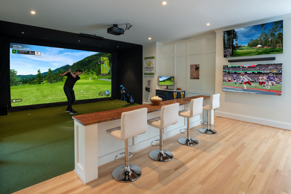Home Golf Simulator Traditional Home Theater DC Metro by