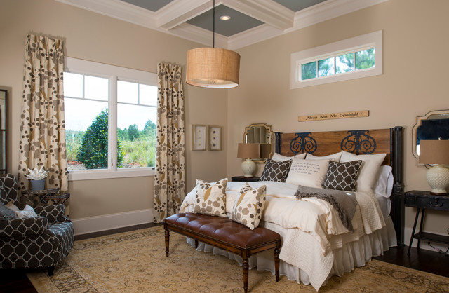 2013 Southern Living Custom Builder Showcase Home rustic-bedroom