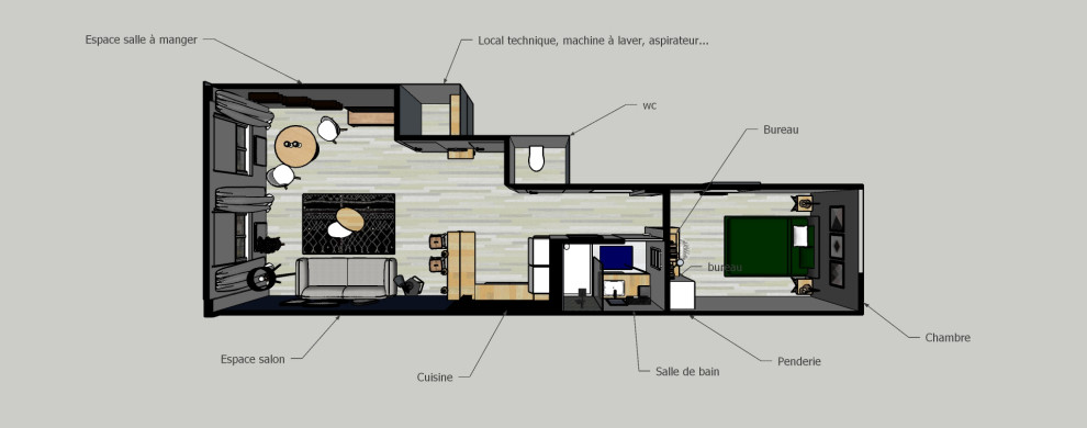 Rénovation d'un appartement pour un projet Airbnb