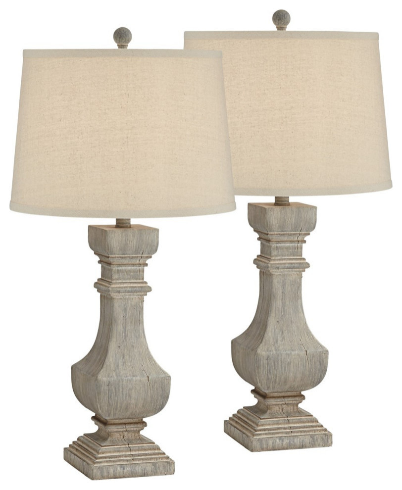 Pacific Coast Wilmington Table Lamp 2-Pack 60G46, Gray